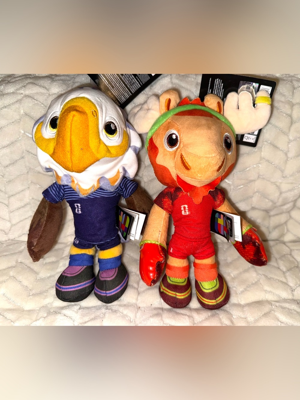 FIFA World Cup 2026 Mascot Plush Lot Clutch Eagle & Maple Moose NWT Jazwares